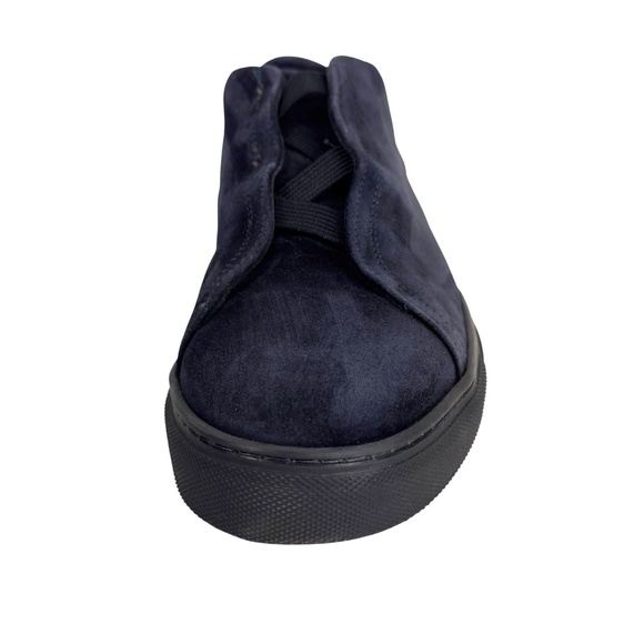 Myrqvist Alnö Navy Blue Suede Sneakers Men’s 11 US / 44 EU Leather Lining Rubber - Picture 9 of 11